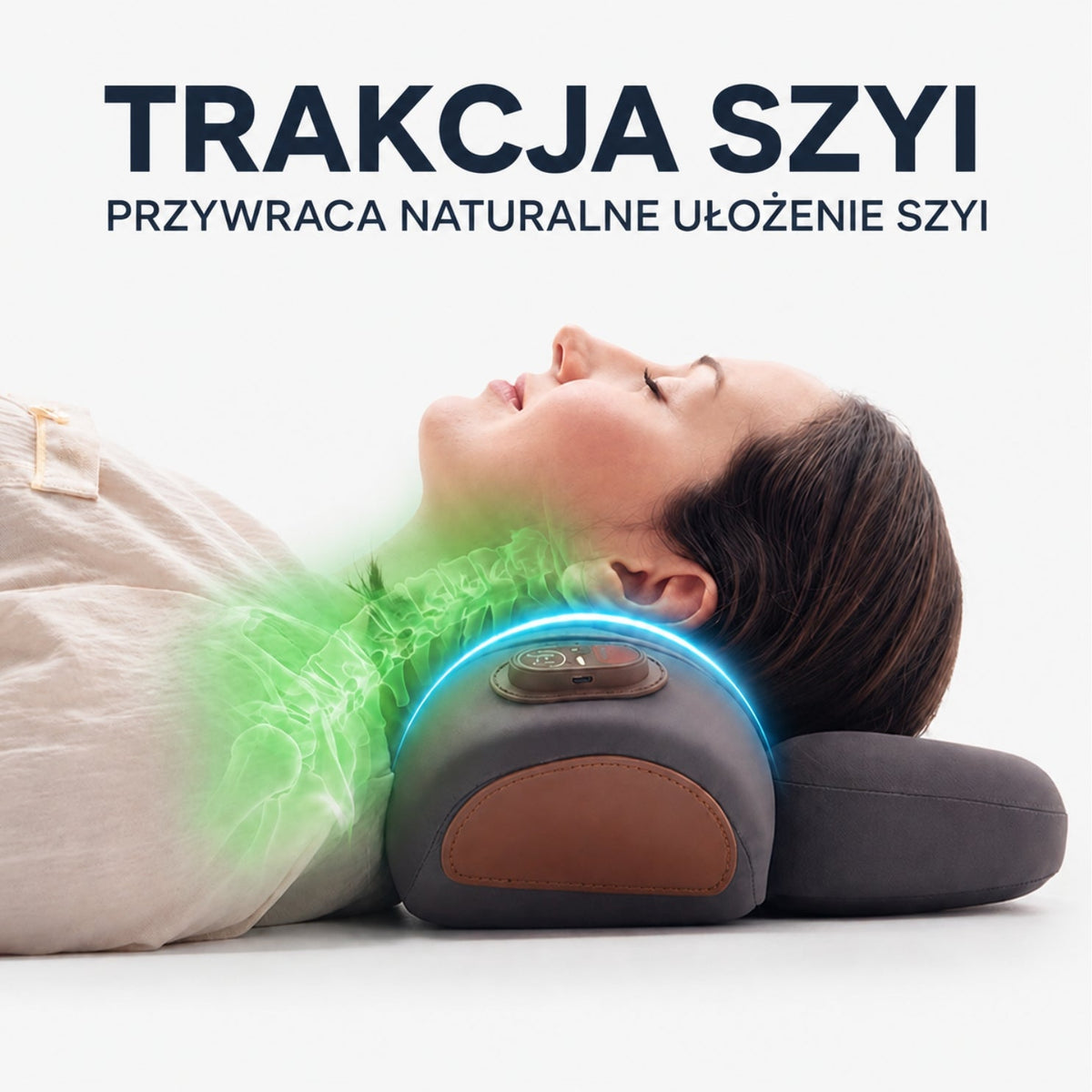NeckReset | Ergonomiczna Poduszka Ortopedyczna do Spania z Wsparciem Szyi | Idealna do Spania na Boku dla Komfortu i Zdrowia