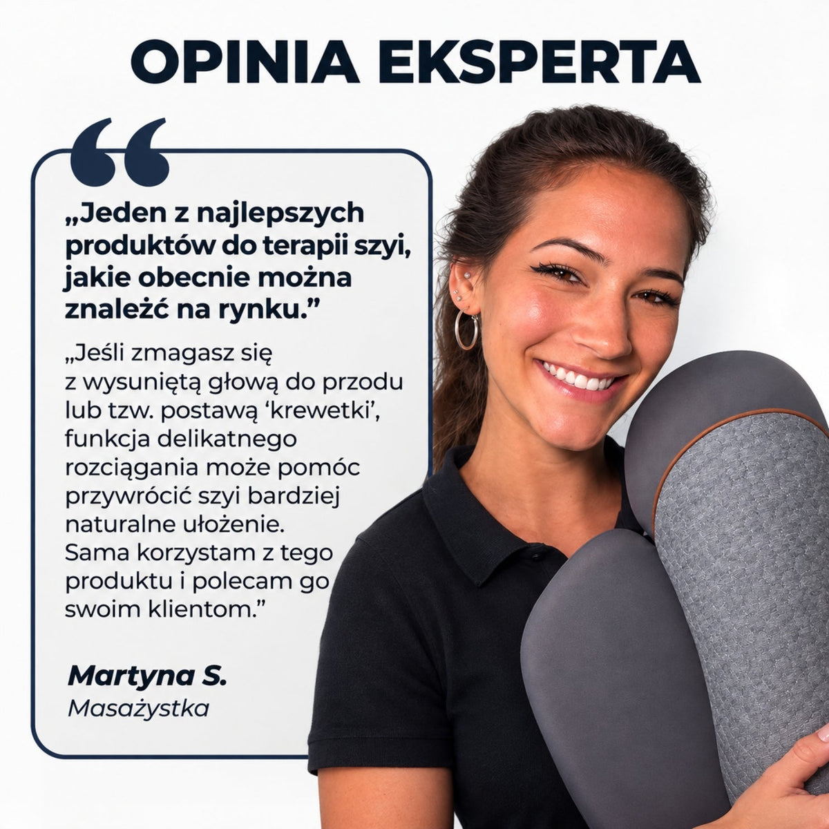 NeckReset | Ergonomiczna Poduszka Ortopedyczna do Spania z Wsparciem Szyi | Idealna do Spania na Boku dla Komfortu i Zdrowia