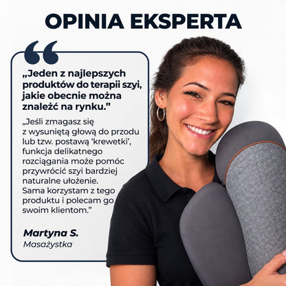 NeckReset | Ergonomiczna Poduszka Ortopedyczna do Spania z Wsparciem Szyi | Idealna do Spania na Boku dla Komfortu i Zdrowia