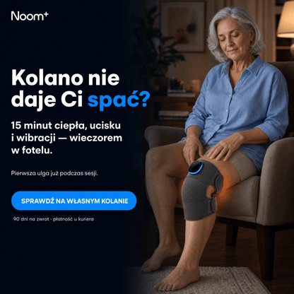 NoomKneePro Masażer Kolan z Potrójną Metodą Ciepła, Masażu i Kompresji
