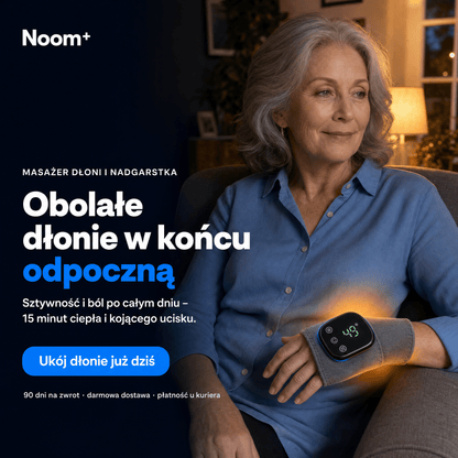 Noom Hand Pro | Masażer do Dłoni z Wibracją | Ulga w Bólu i Relaks dla Rąk