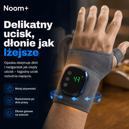 Noom Hand Pro | Masażer do Dłoni z Wibracją | Ulga w Bólu i Relaks dla Rąk