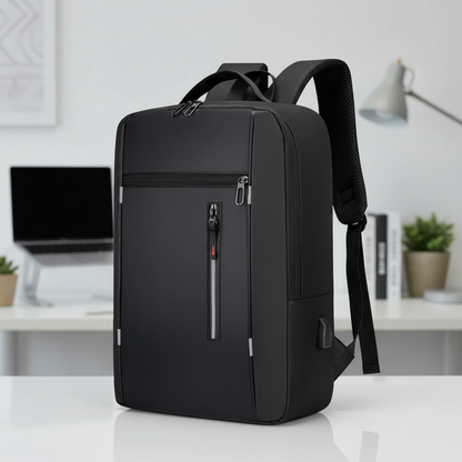 Nordspur | Wodoodporny plecak biznesowy z portem USB | Ergonomiczny i bezpieczny dla laptopów do 15,6 cala
