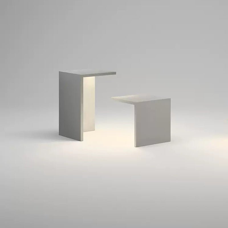 Nowoczesna Lampa Ogrodowa Solarna z Betonu LED – Wodoodporna Latarnia do Ogród, Taras i Patio, Ekologiczne Oświetlenie