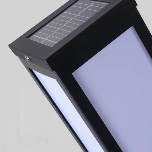 Nowoczesna Lampa Ogrodowa Solarno-Elektryczna Stojąca – Kwadratowy Design, Odporna na Warunki Atmosferyczne, LED