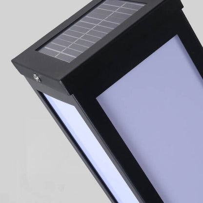 Nowoczesna Lampa Ogrodowa Solarno-Elektryczna Stojąca – Kwadratowy Design, Odporna na Warunki Atmosferyczne, LED