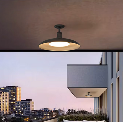 Nowoczesna Lampa Sufitowa Czarna IP65 z  – Idealna do Oświetlenia Zewnętrznego