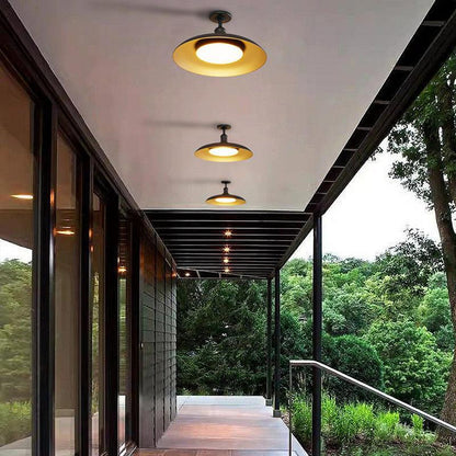 Nowoczesna Lampa Sufitowa Czarna IP65 z  – Idealna do Oświetlenia Zewnętrznego