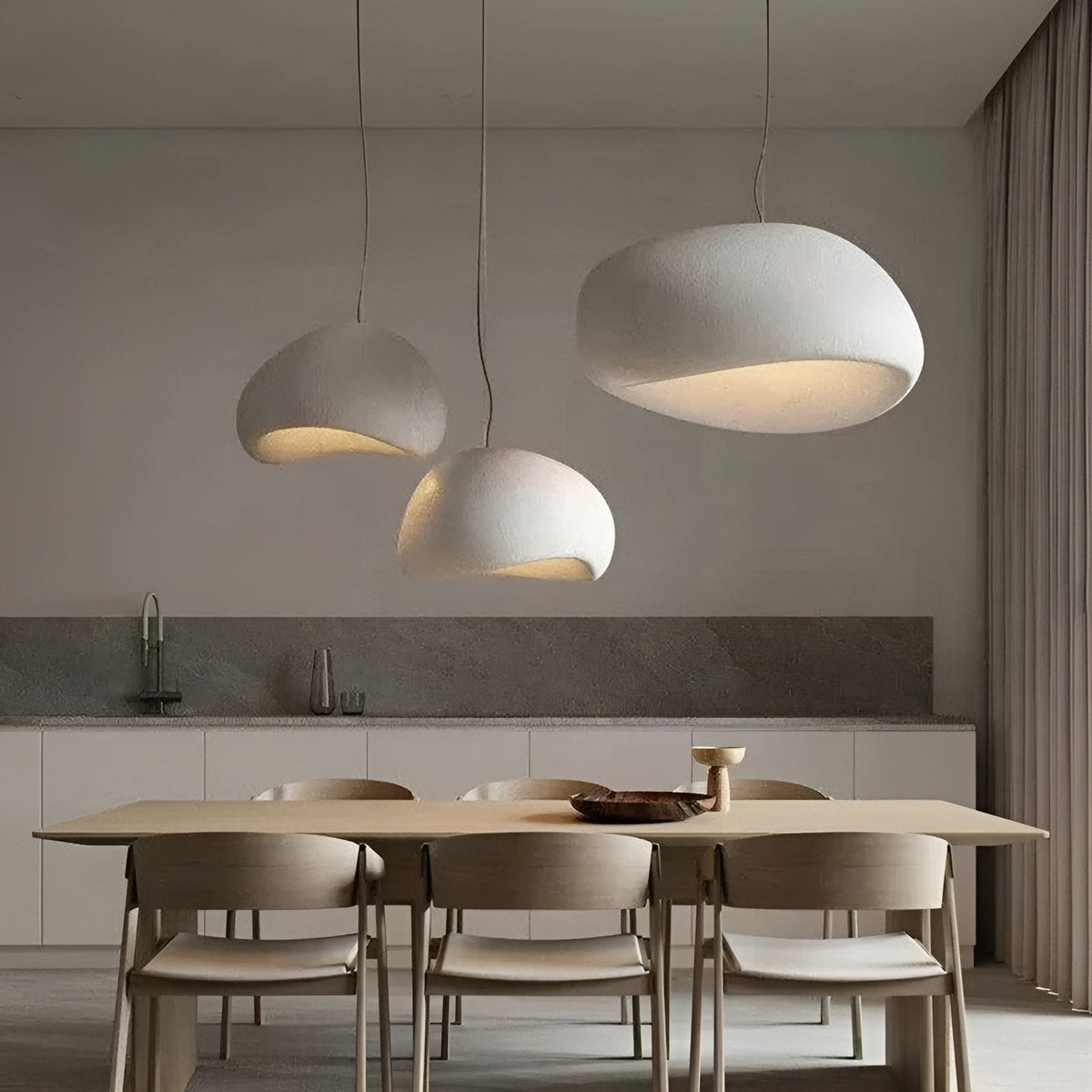 Nowoczesna Lampa Wisząca Japońska Nad Stół do Salonu
