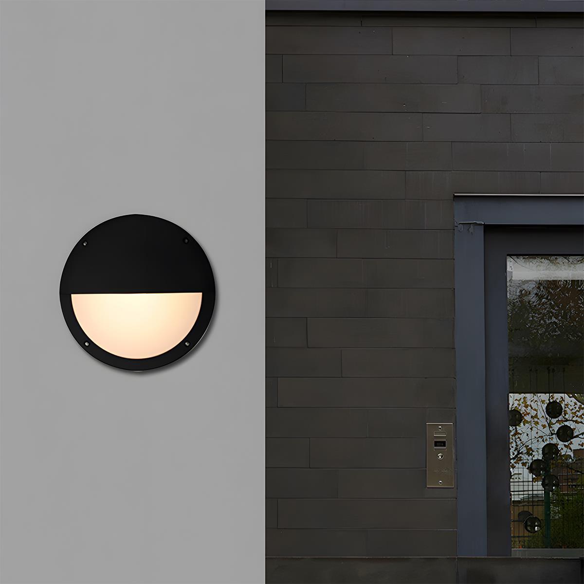Nowoczesna Lampa Zewnętrzna LED z Wodoodpornością IP65 | Okrągła Lampa na Dom i Taras z Eleganckim Designem