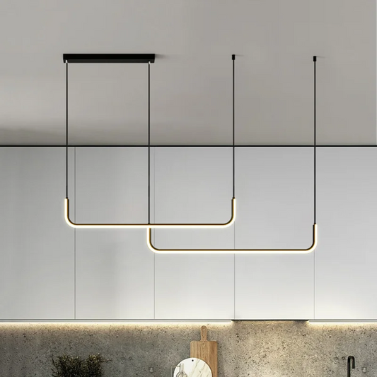 Nowoczesna Metalowa Lampa Wisząca Nad Stół do Salonu