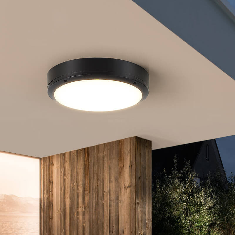 Nowoczesna Okrągła Lampa Sufitowa LED IP65 – Energooszczędna, Różne Rozmiary do Oświetlenia Zewnętrznego