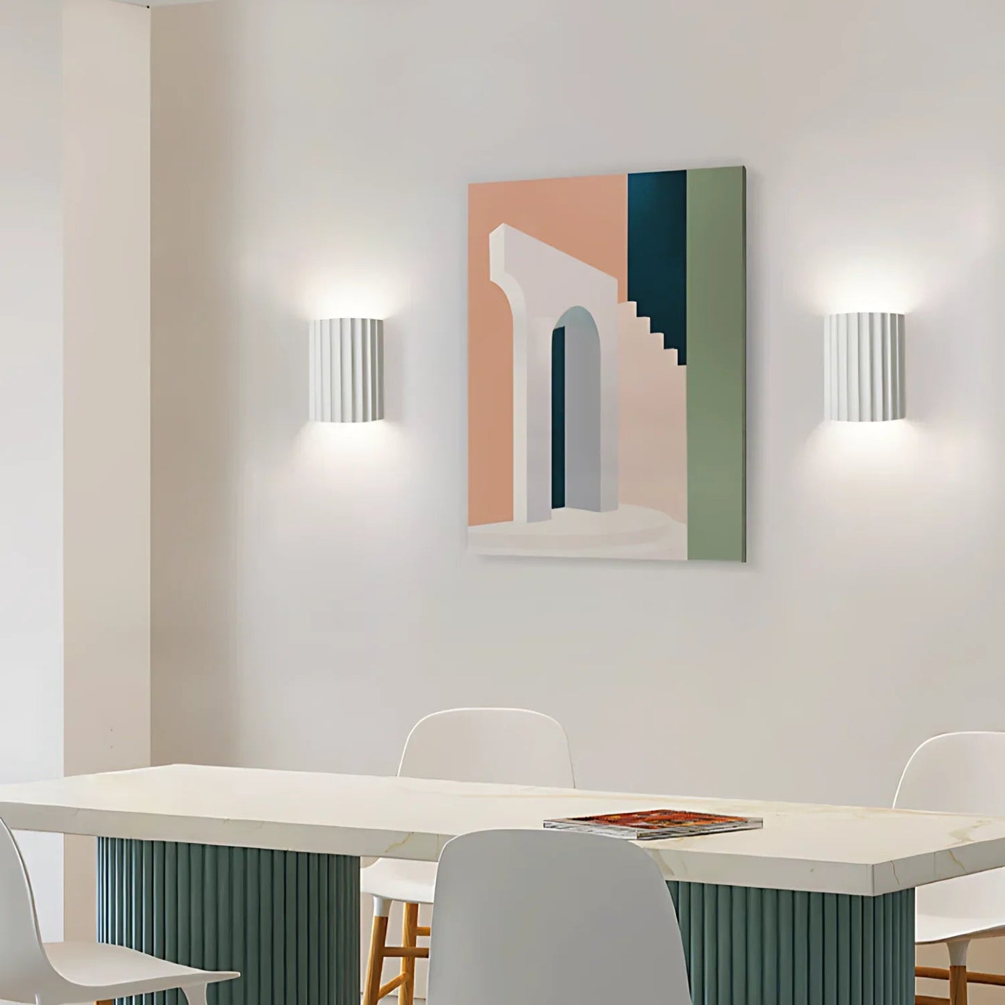 Lampa Ścienna z Żywicy do Montażu Ściennego – G9 LED