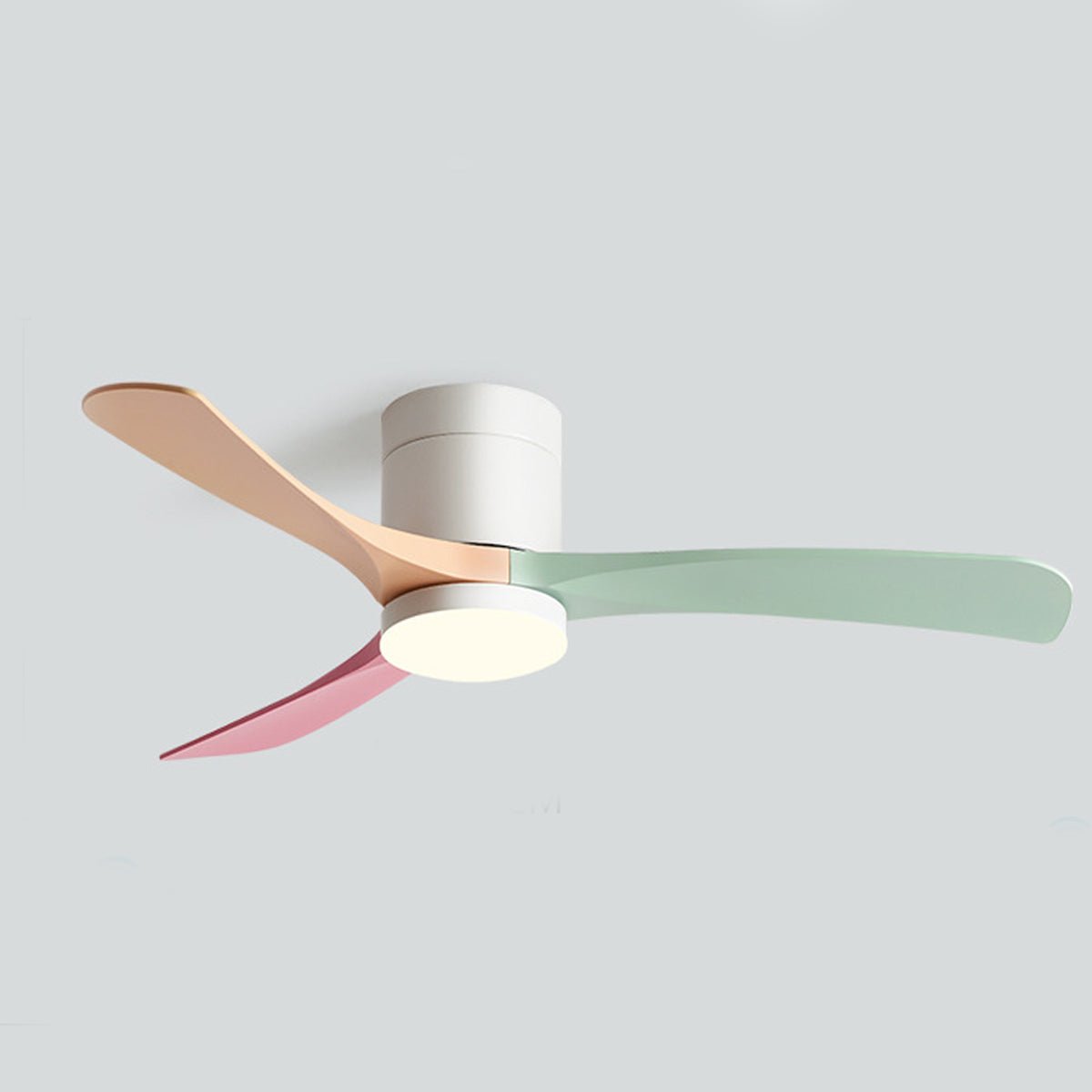 Nowoczesny Minimalistyczny Wentylator Sufitowy z Lampą LED
