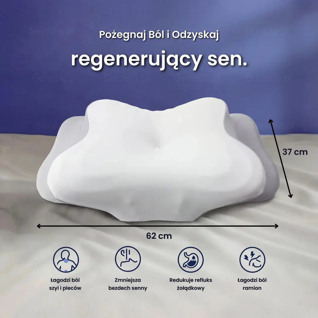 OrtoSen Ergonomiczna Poduszka Ortopedyczna z Pianką Pamięciową