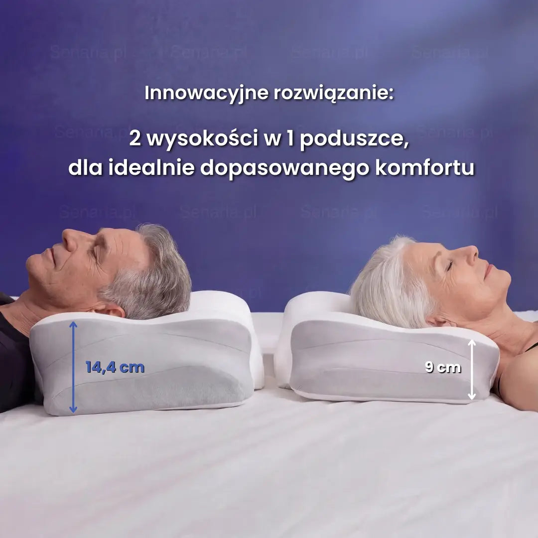 OrtoSen Ergonomiczna Poduszka Ortopedyczna z Pianką Pamięciową