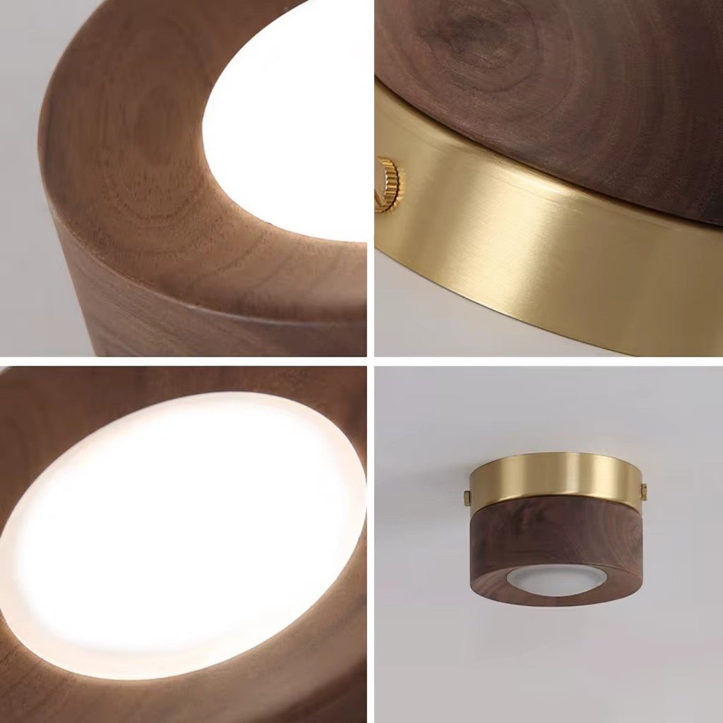OrzechowyBlask | Elegancki Regulowany Reflektor LED do Sufitu