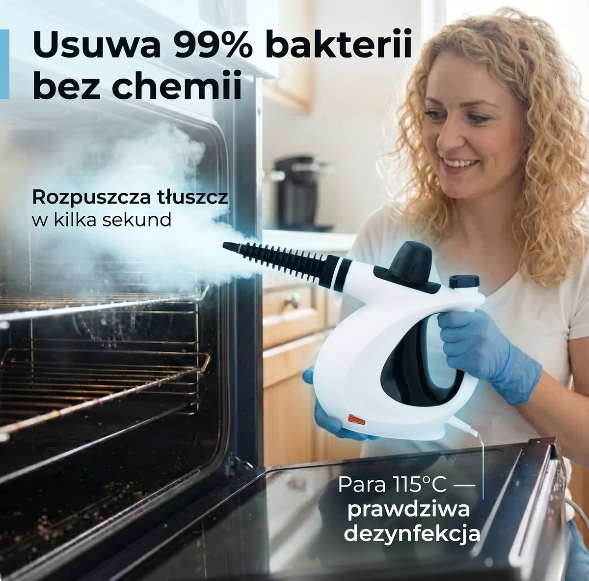Paromix Myjka Parowa z 16 Akcesoriami i Szybkim Nagrzewaniem