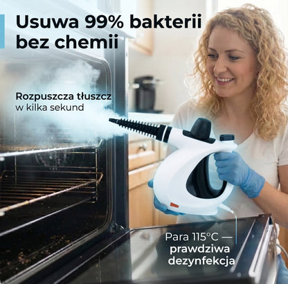 Paromix Myjka Parowa z 16 Akcesoriami i Szybkim Nagrzewaniem