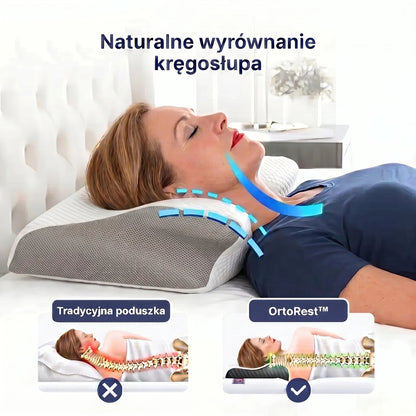 Poduszka Ergonomiczna Do Spania z Pianką Pamięciową - Innowacyjny Kształt Motyla dla Wygodnego Snu