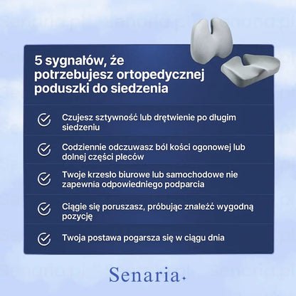 Poduszka Lędźwiowa Ergonomiczna z Wsparciem dla Kręgosłupa | Idealna do Auta i Biura
