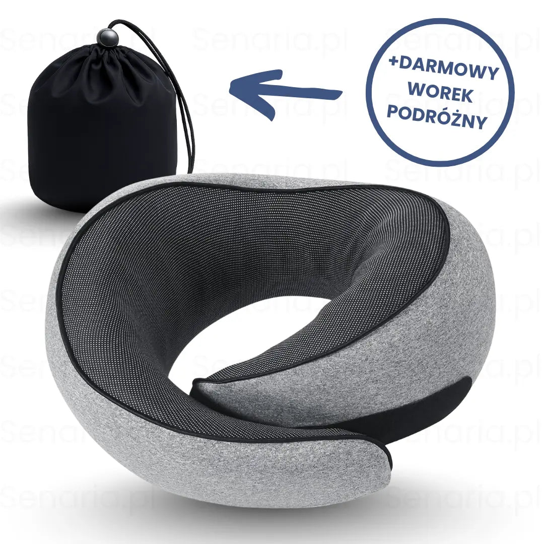 Poduszka Podróżna na Szyję z Ergonomicznym Wsparciem | Idealna dla Komfortu w Podróży