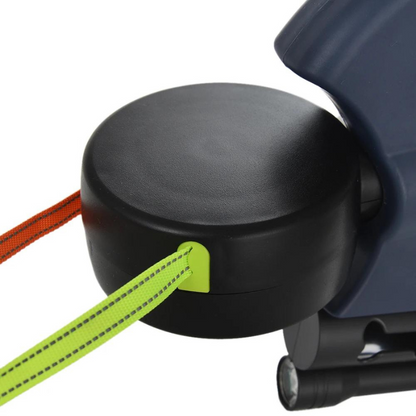 Podwójna Smycz dla Psa z Ergonomicznym Uchwytem i Oświetleniem LED – Wytrzymała, Bezplątanowy System 360º, Długość 3 m