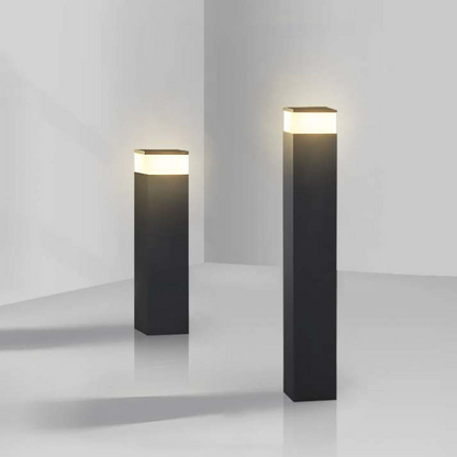 Prostokątna Lampa Zewnętrzna LED z Metalową Ramą – Nowoczesna Lampa Zewnętrzna Solarna do Ogrodu i Tarasu