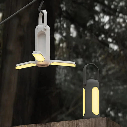 Przenośna lampa kempingowa z regulacją jasności i trzema barwami światła – idealna do użytku na zewnątrz, 10 000 mAh, czas pracy 11–180 godzin