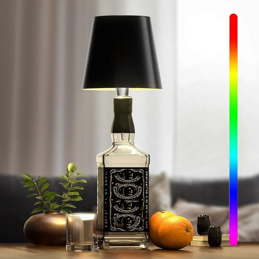 Przenośna lampa LED z dotykowym sterowaniem – nowoczesne oświetlenie bezprzewodowe dla każdego wnętrza – idealna na stylowy odpoczynek w ogrodzie lub salonie