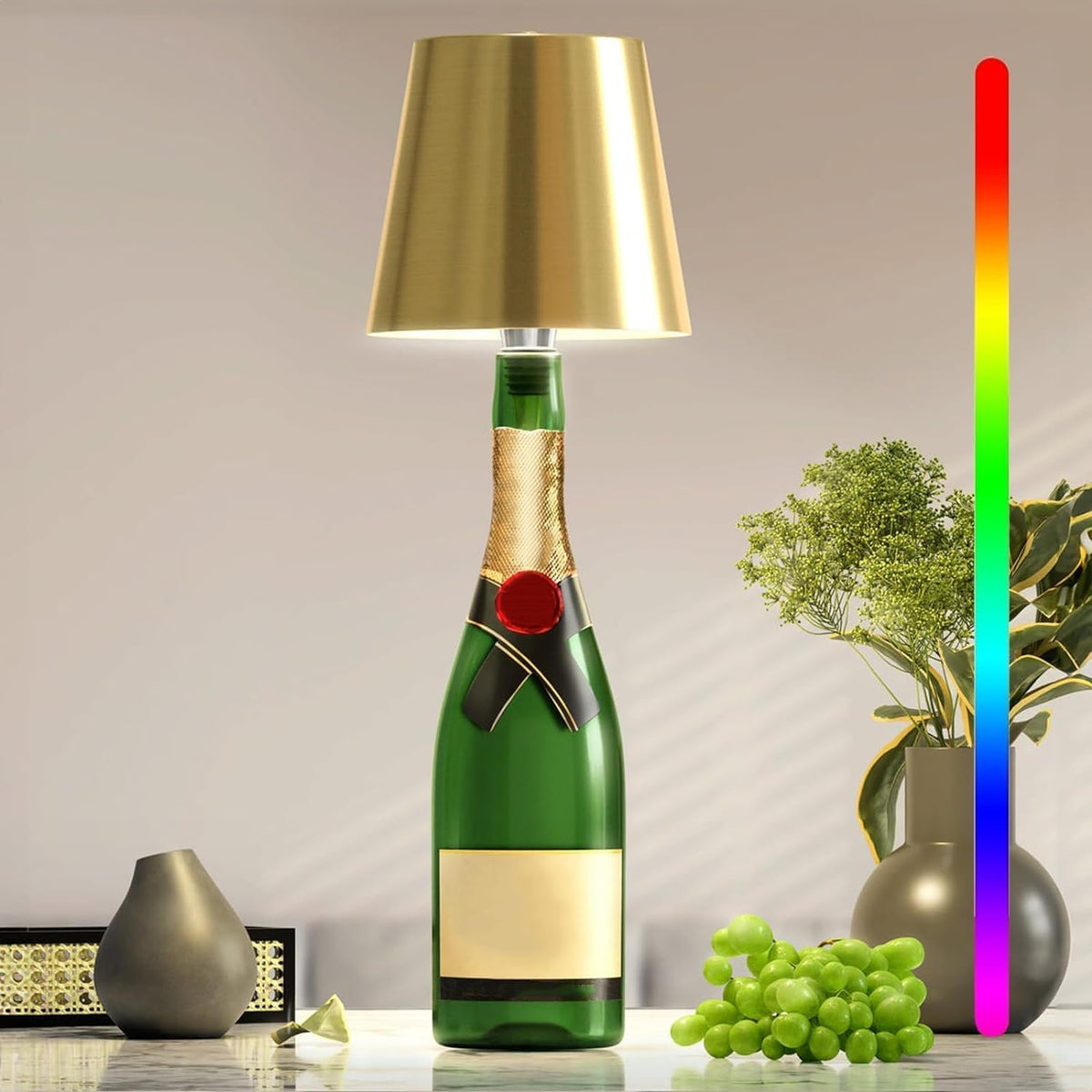 Przenośna Lampa LED z Dotykowym Sterowaniem, Akumulator 5500 mAh, Regulacja Jasności, Ładowanie USB