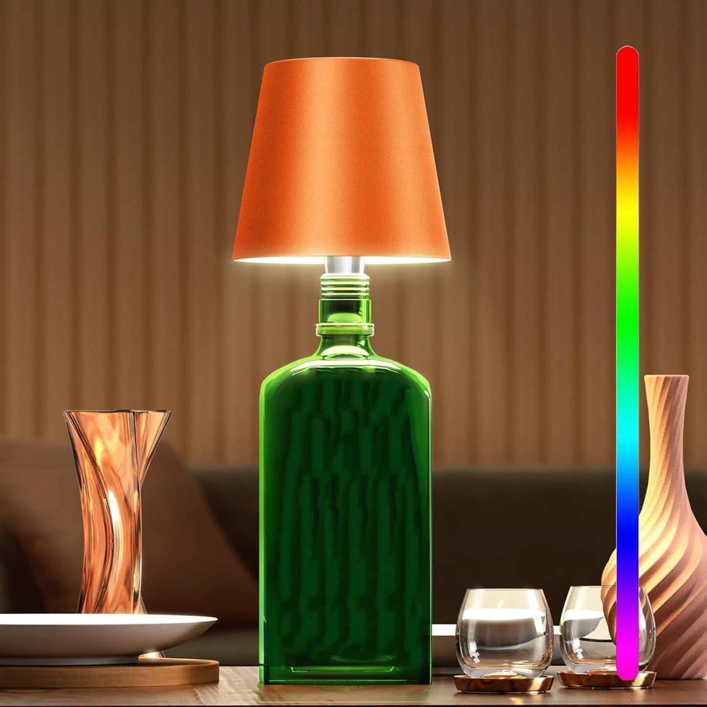 Przenośna Lampa LED z Dotykowym Sterowaniem, Akumulator 5500 mAh, Regulacja Jasności, Ładowanie USB