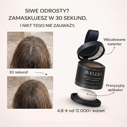 Puder do Włosów | Szybkie Zakrywanie Odrostów i Siwych Włosów | Naturalny Efekt na Każdą Okazję