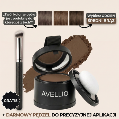 Puder do Włosów | Szybkie Zakrywanie Odrostów i Siwych Włosów | Naturalny Efekt na Każdą Okazję