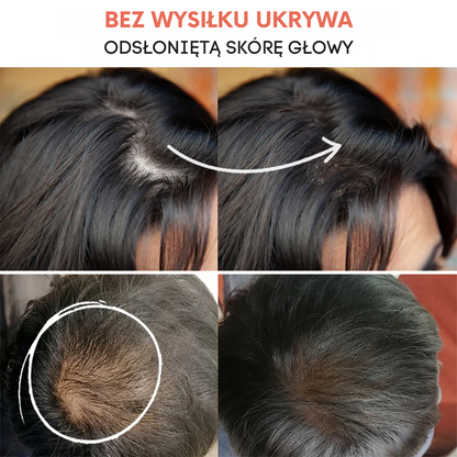 Puder do Włosów | Szybkie Zakrywanie Odrostów i Siwych Włosów | Naturalny Efekt na Każdą Okazję
