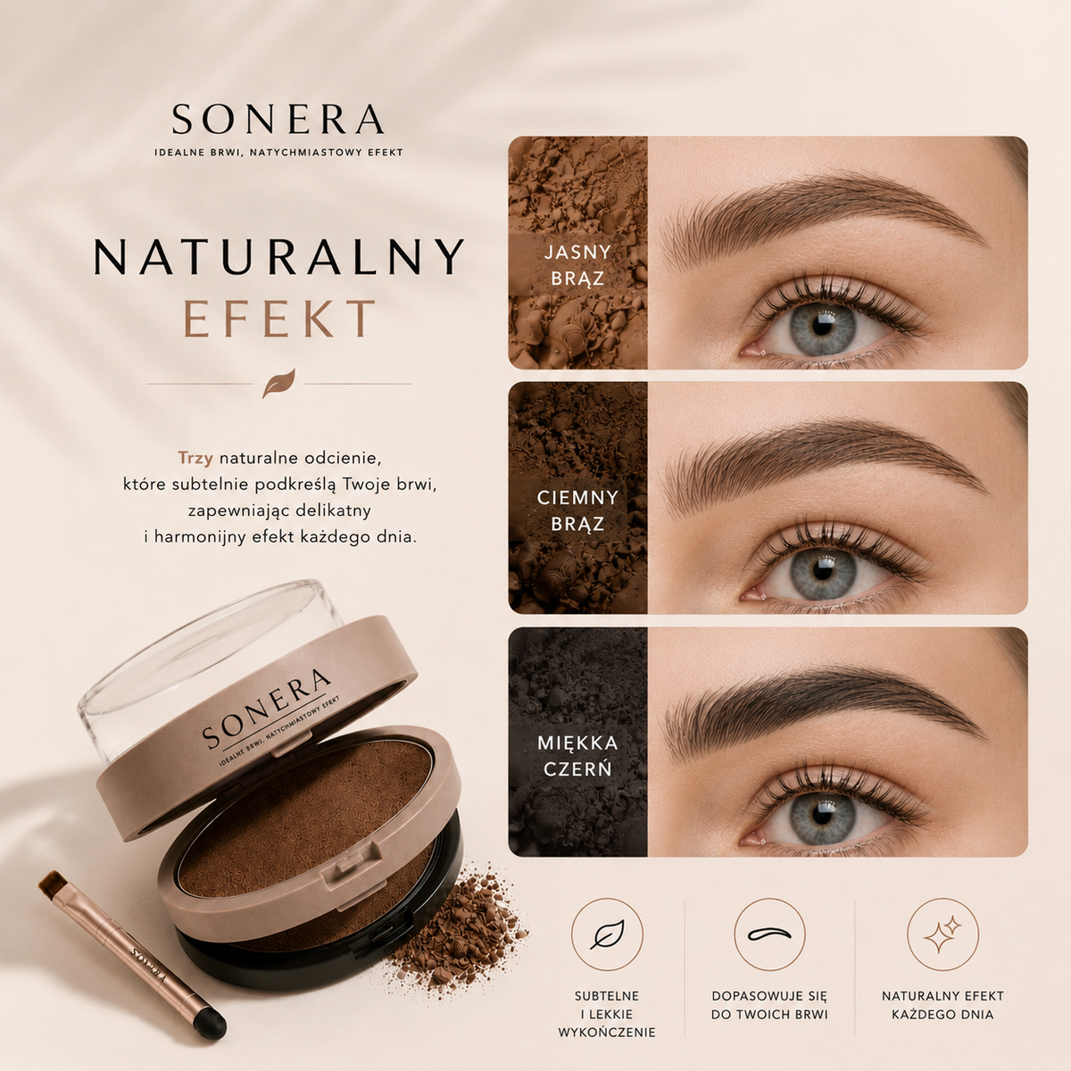 Sonera | Narzędzie do Stylizacji Brwi w 5 Sekund z Precyzyjnym Aplikatorem