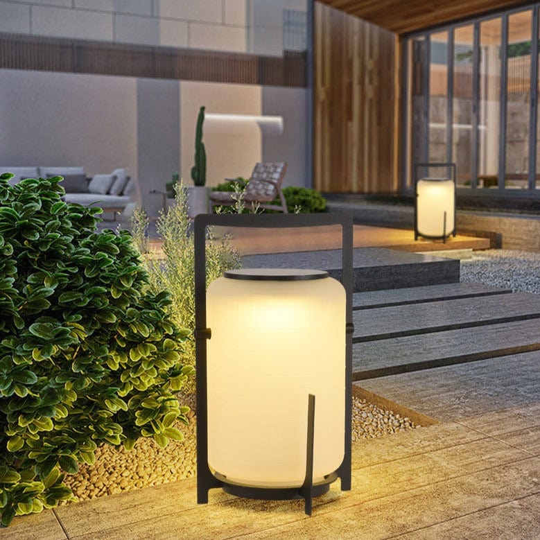 Stylowa Lampa Solarna Stojąca do Ogrodu – Nowoczesne Lampy Ogrodowe z Stali Nierdzewnej i Szkła, Ekologiczne Oświetlenie na Patio