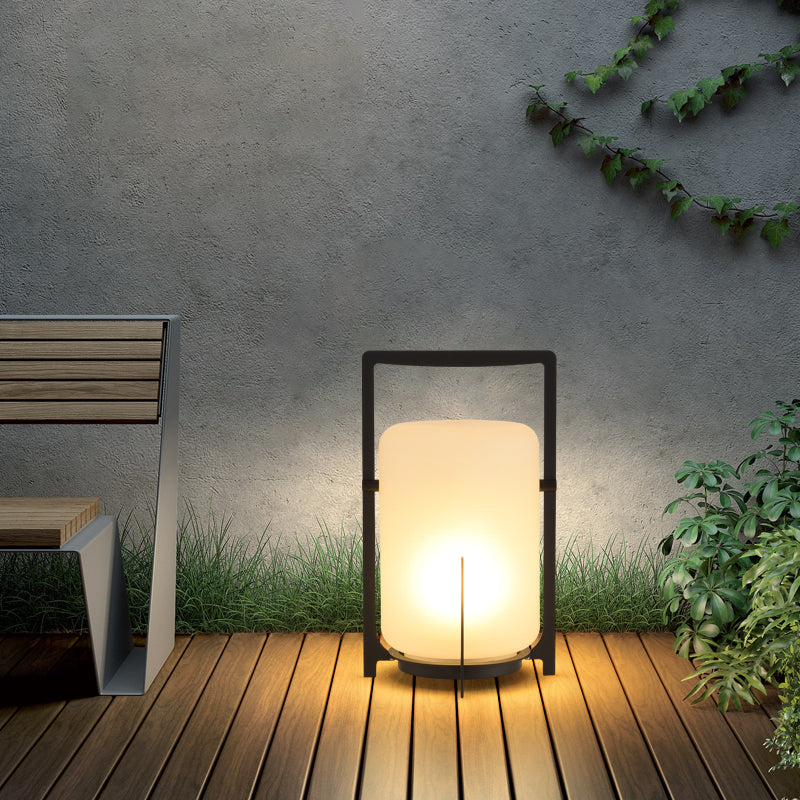 Stylowa Lampa Solarna Stojąca do Ogrodu – Nowoczesne Lampy Ogrodowe z Stali Nierdzewnej i Szkła, Ekologiczne Oświetlenie na Patio