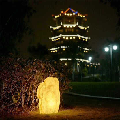 Lampa Zewnętrzna Solarna Living Stone, Oprawa E27, IP65, Do Ogrodu i Ścieżek