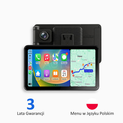 Uniwersalne Multimedia Samochodowe z Apple CarPlay i Android Auto z Rejestratorem Wideo
