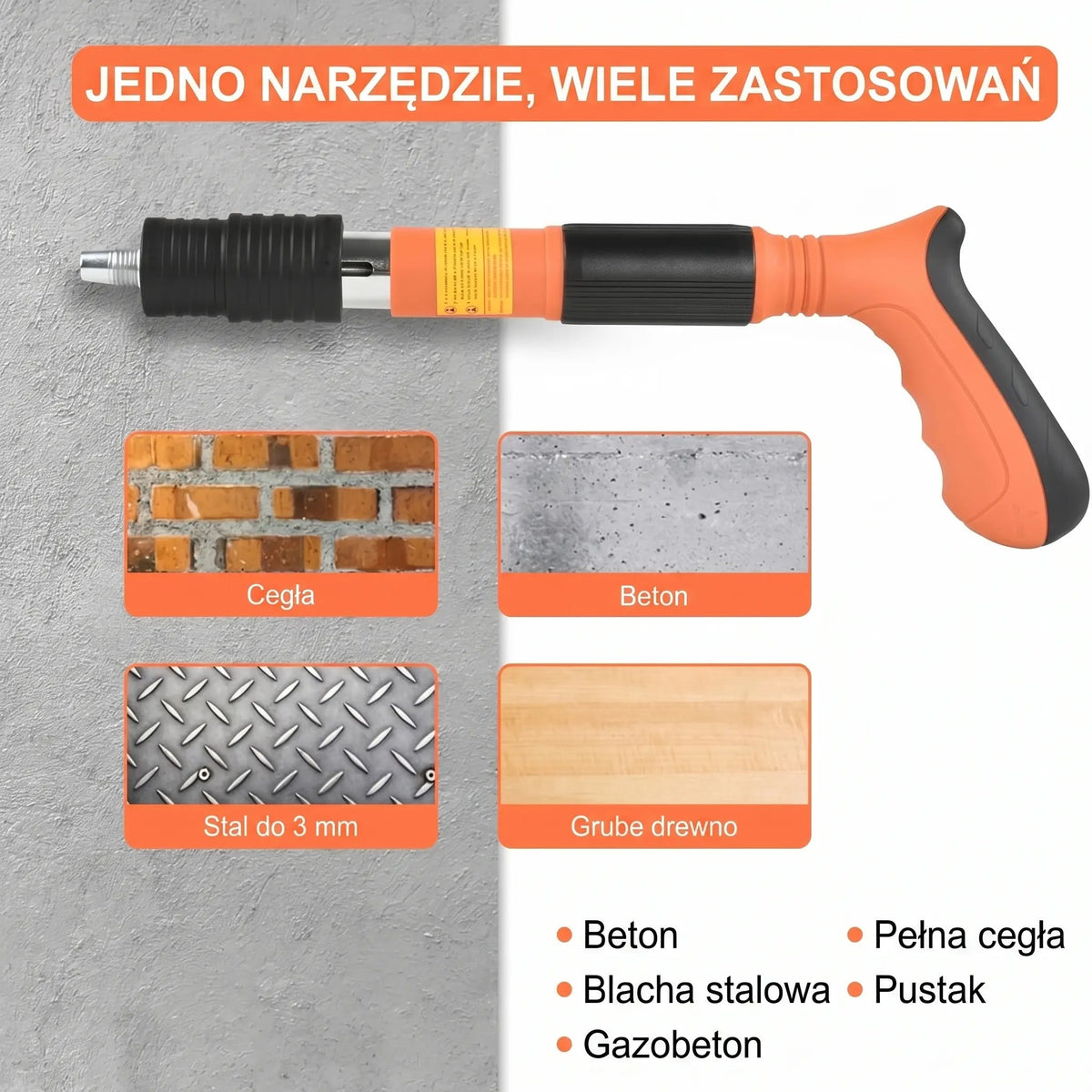 Uniwersalny Pistolet Montażowy z Ergonomicznym Uchwytem