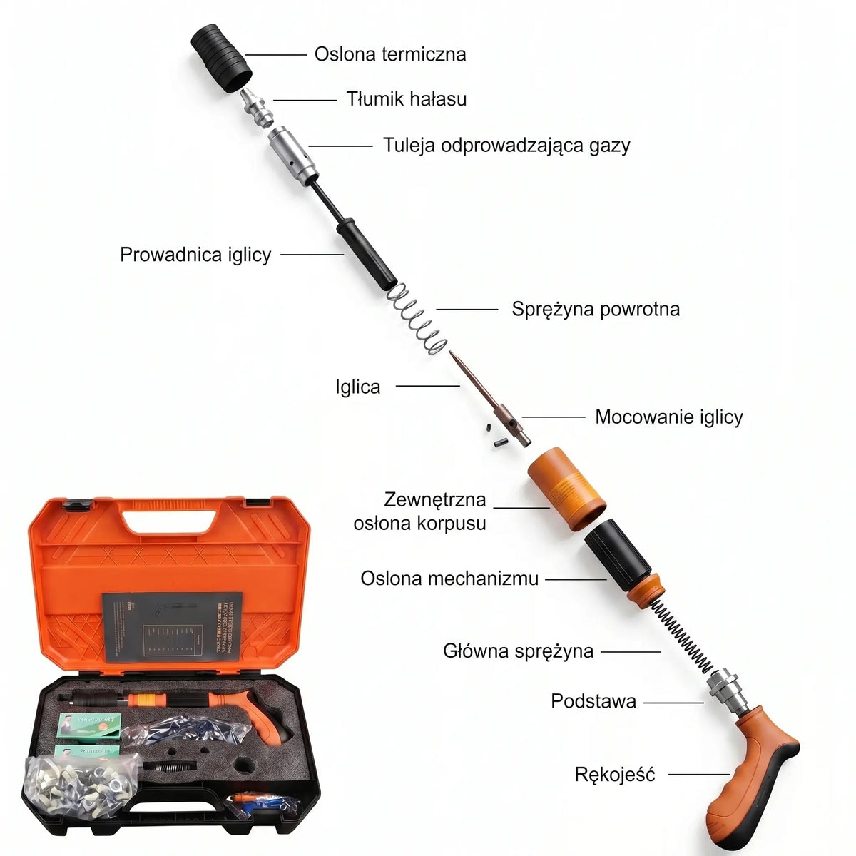 Uniwersalny Pistolet Montażowy z Ergonomicznym Uchwytem