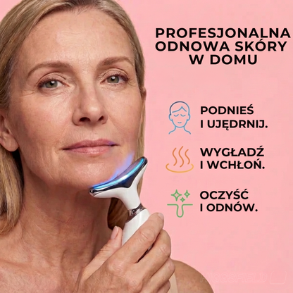 Urządzenie do Liftingu Twarzy z Czerwonym Światłem LED i Terapią EMS