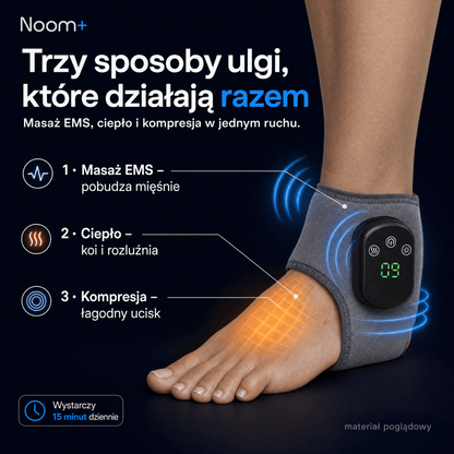 Urządzenie do Masażu Nóg NoomEMS z Cieplem i Wibracjami