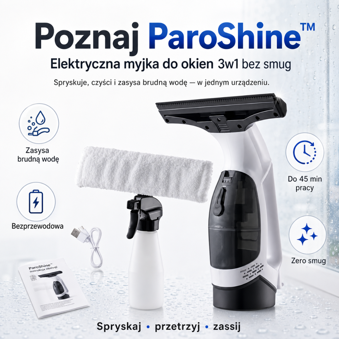 Urządzenie do Mycia Okien z Technologią Parową