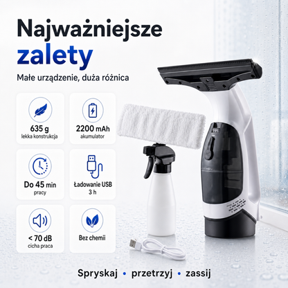 Urządzenie do Mycia Okien z Technologią Parową
