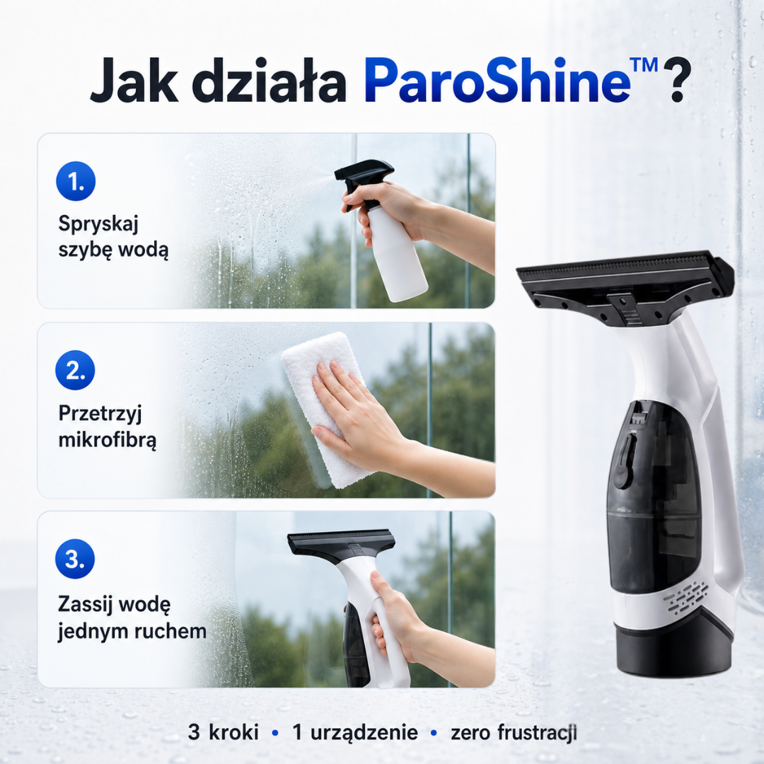 Urządzenie do Mycia Okien z Technologią Parową