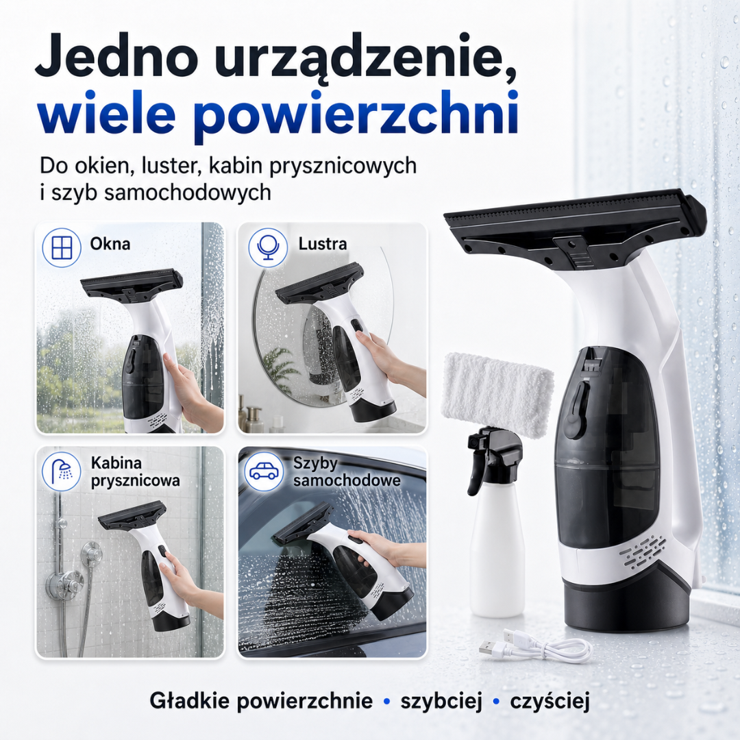 Urządzenie do Mycia Okien z Technologią Parową