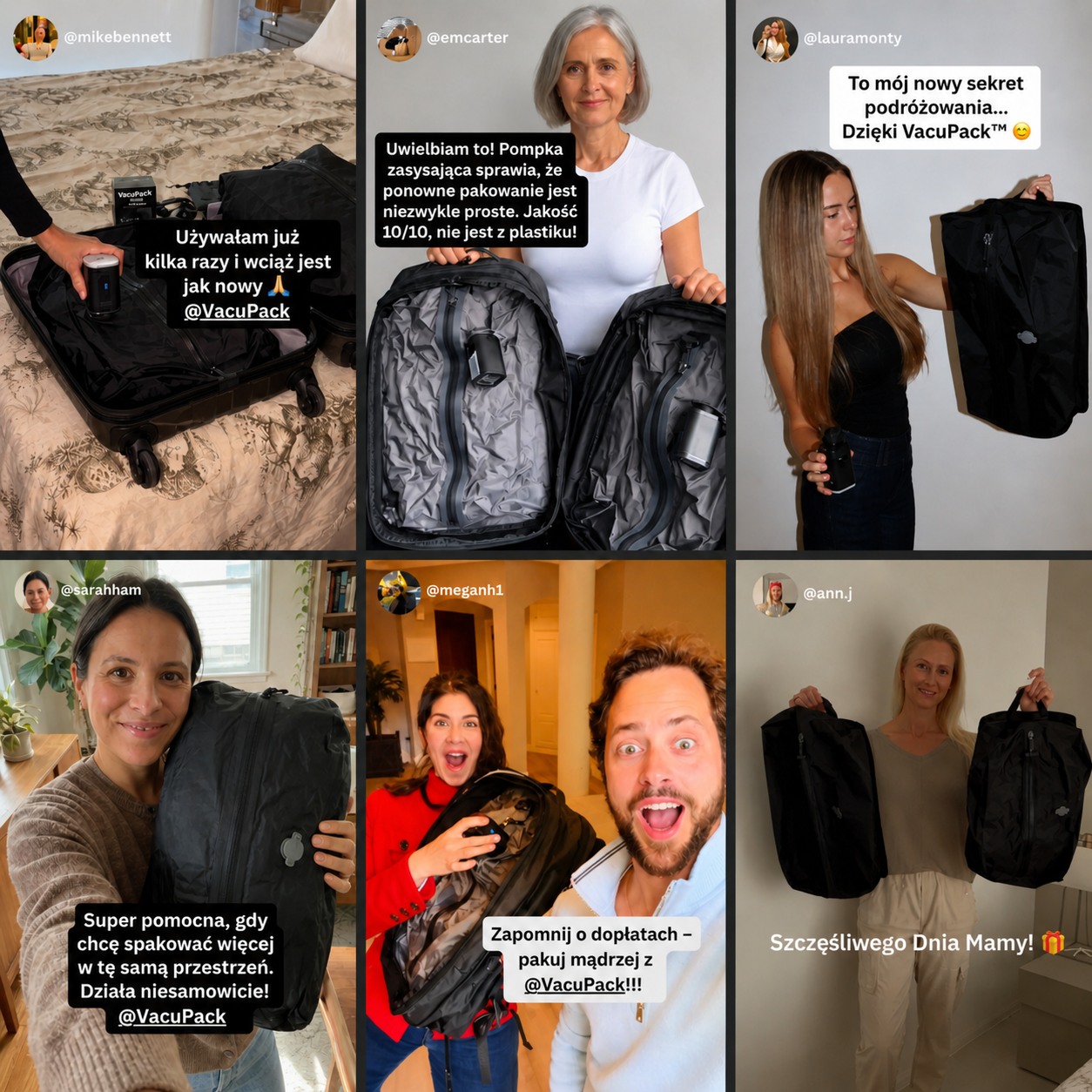 VacuPack Torba Kompresyjna z Pompką do Ubrań