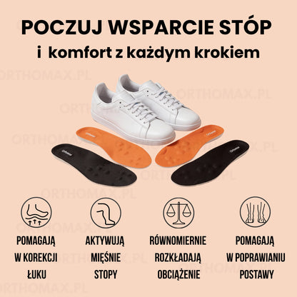 Orthomax Opedyczne do Butów z Ergonomicznym Wsparciem | Komfort i Amortyzacja dla Zdrowia Stóp
